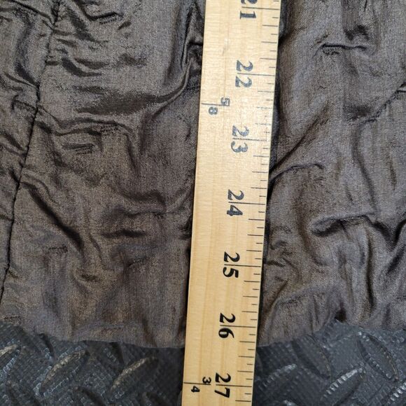 Eileen Fisher Womens Silk Open Jacket Brown Size XS Textured Embroidered Lined - Picture 8 of 9